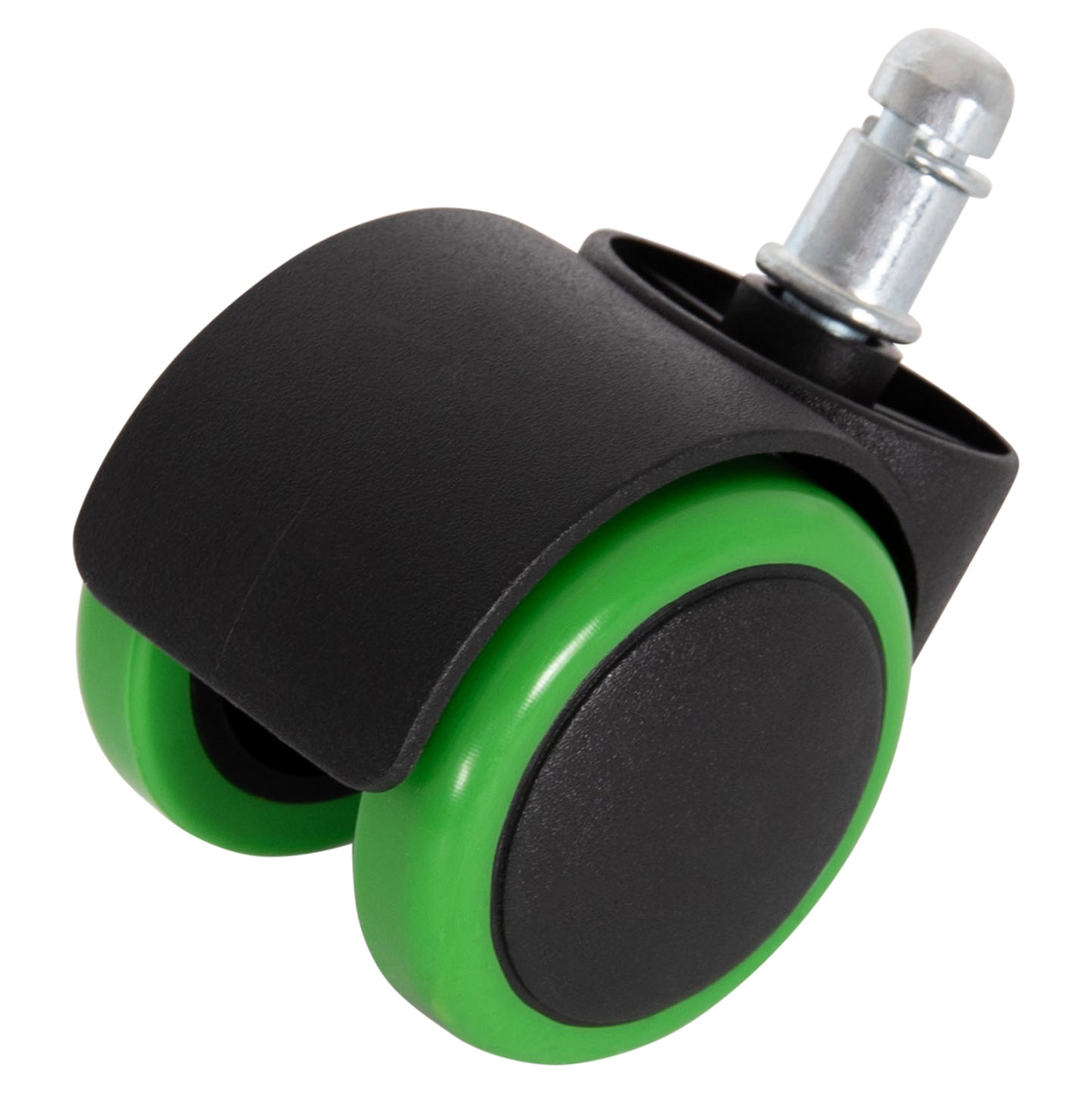 REPLACEMENT CASTOR WHEELS 5PCS SET FOR OFFICE CHAIRS HM1203.03--BLACK & GREEN