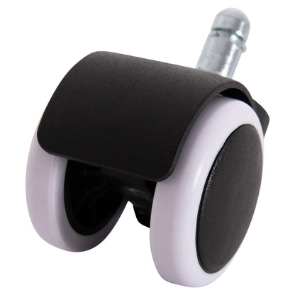 REPLACEMENT CASTOR WHEELS 5PCS SET FOR OFFICE CHAIRS HM1203--BLACK & WHITE