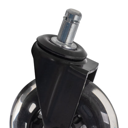 CASTER WHEELS HM1179 5PCS SET SPARE PARTS FOR OFFICE CHAIRS- ELASTIC POLYURETHANE
