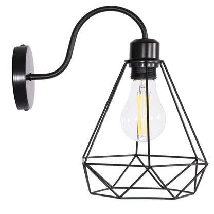 WALL SCONCE MILID HM4468 METAL IN BLACK 20x27x28Hcm.