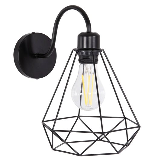 WALL SCONCE MILID HM4468 METAL IN BLACK 20x27x28Hcm.