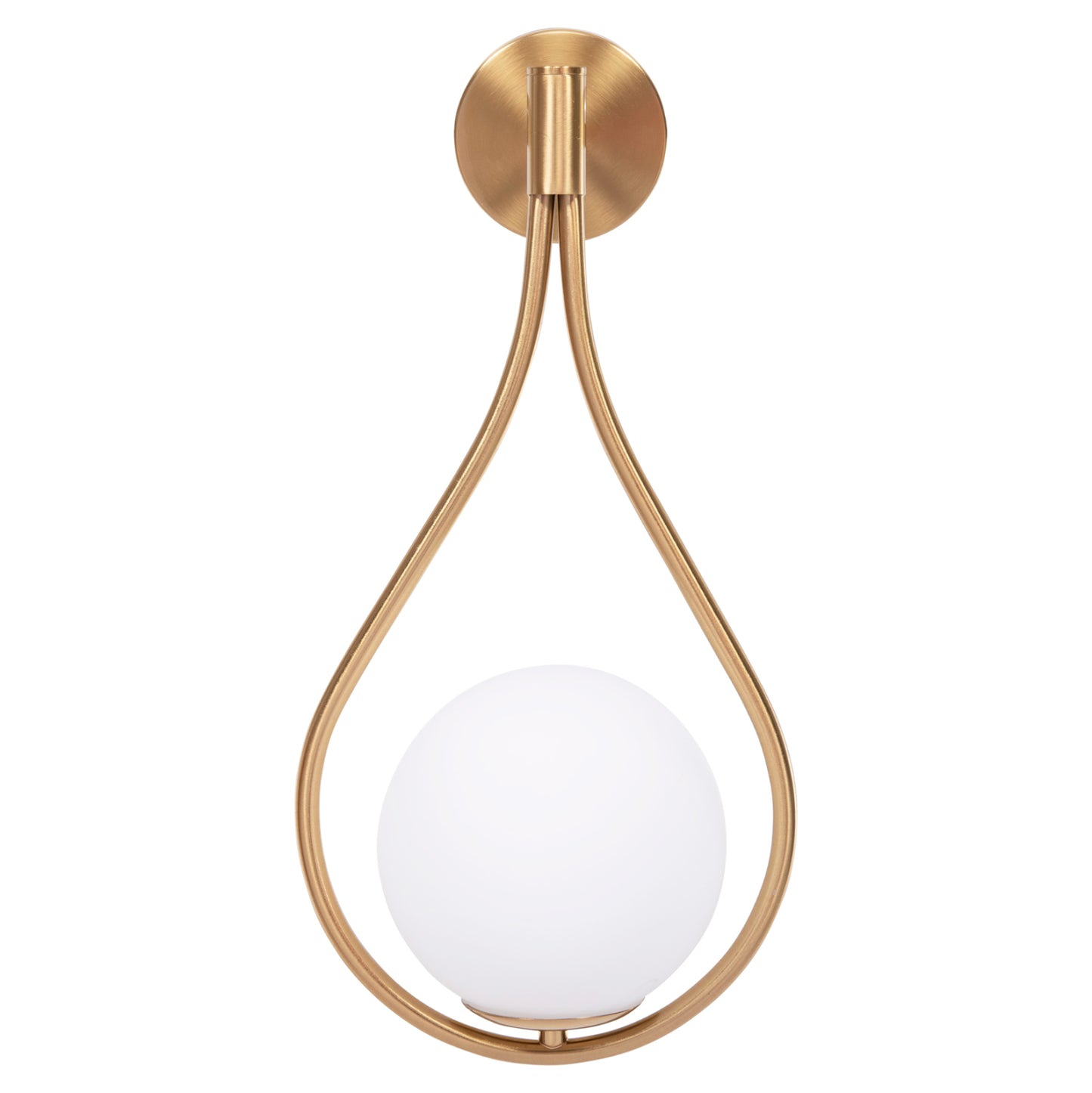WALL SCONCE BAIS HM4472 GOLD WITH GLASS SPHERE [E27] 21x21x44Hcm.