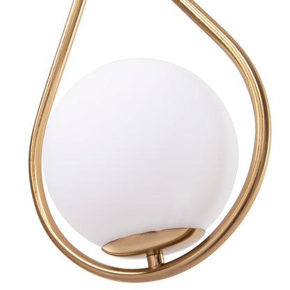 WALL SCONCE BAIS HM4472 GOLD WITH GLASS SPHERE [E27] 21x21x44Hcm.