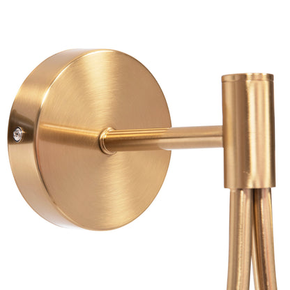 WALL SCONCE BAIS HM4472 GOLD WITH GLASS SPHERE [E27] 21x21x44Hcm.