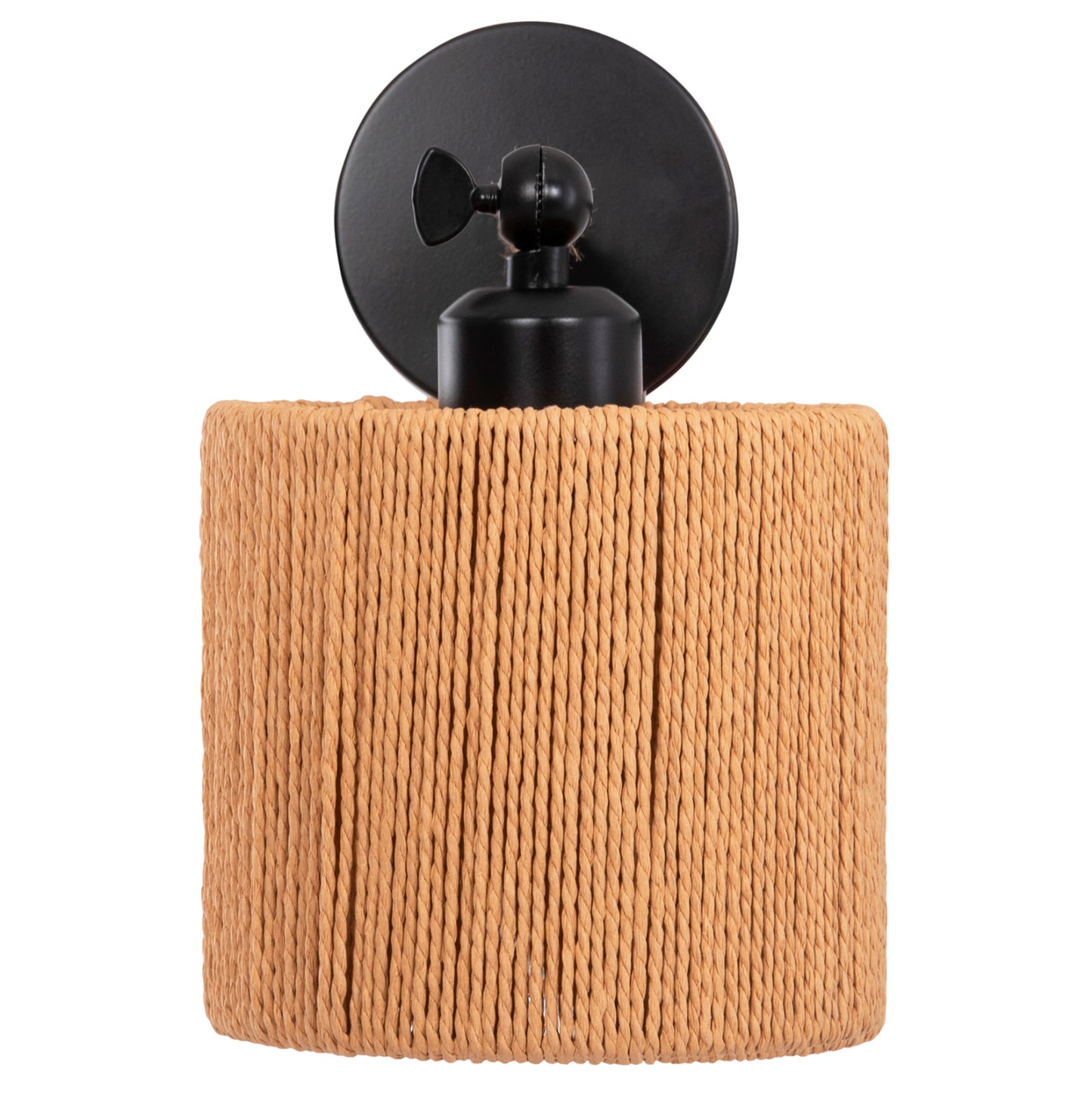 WALL SCONCE LANT HM4476 METAL BASE-HEMP ROPE- [E27] 15x15x35-23Hcm.