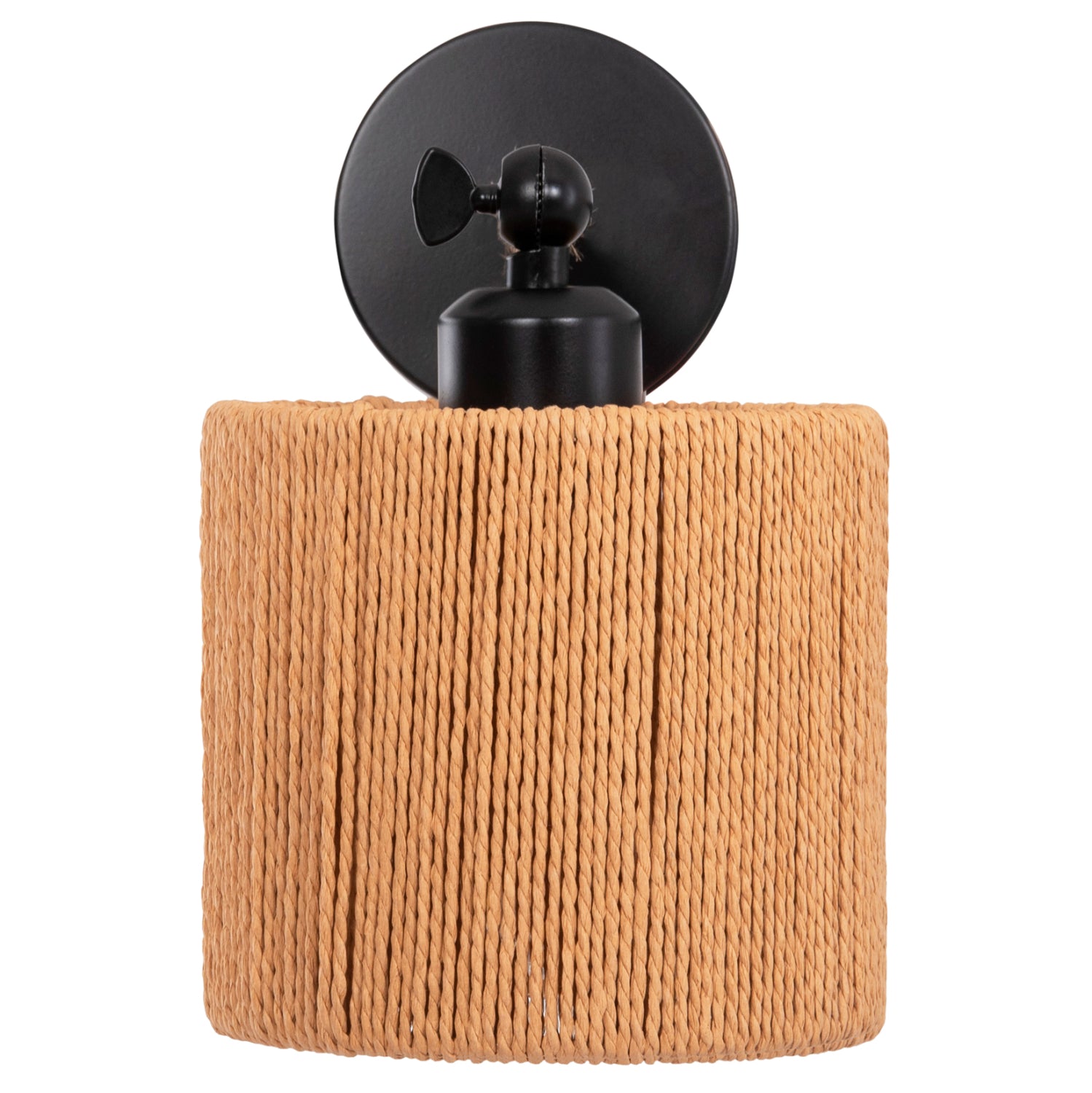 WALL SCONCE LANT HM4476 METAL BASE-HEMP ROPE- [E27] 15x15x35-23Hcm.