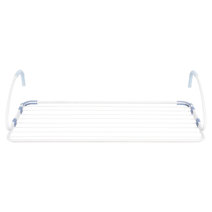 HANGING ALUMINUM DRYING RACK HM12166 WHITE-TOTAL HANGING LENGTH 10m--107x3x55cm.