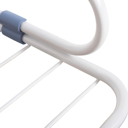 HANGING ALUMINUM DRYING RACK HM12166 WHITE-TOTAL HANGING LENGTH 10m--107x3x55cm.
