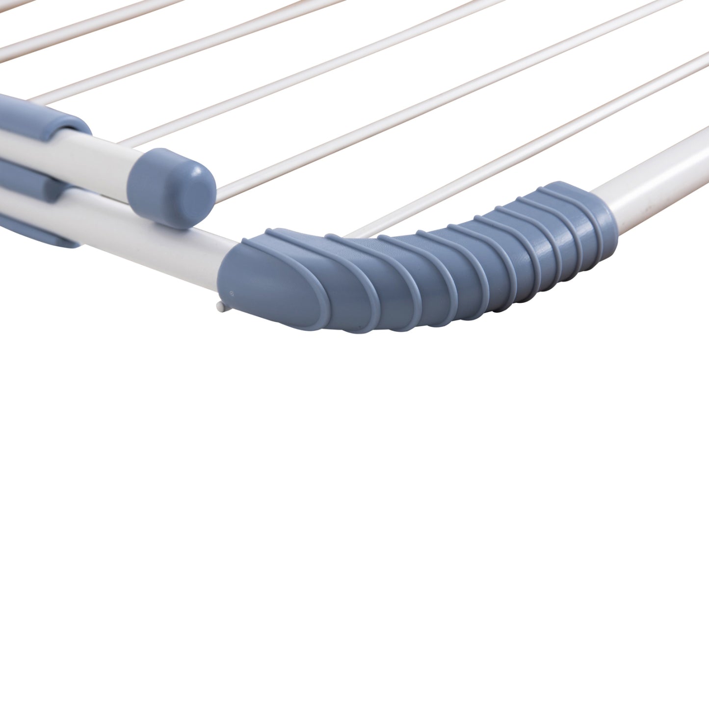 HANGING ALUMINUM DRYING RACK HM12166 WHITE-TOTAL HANGING LENGTH 10m--107x3x55cm.