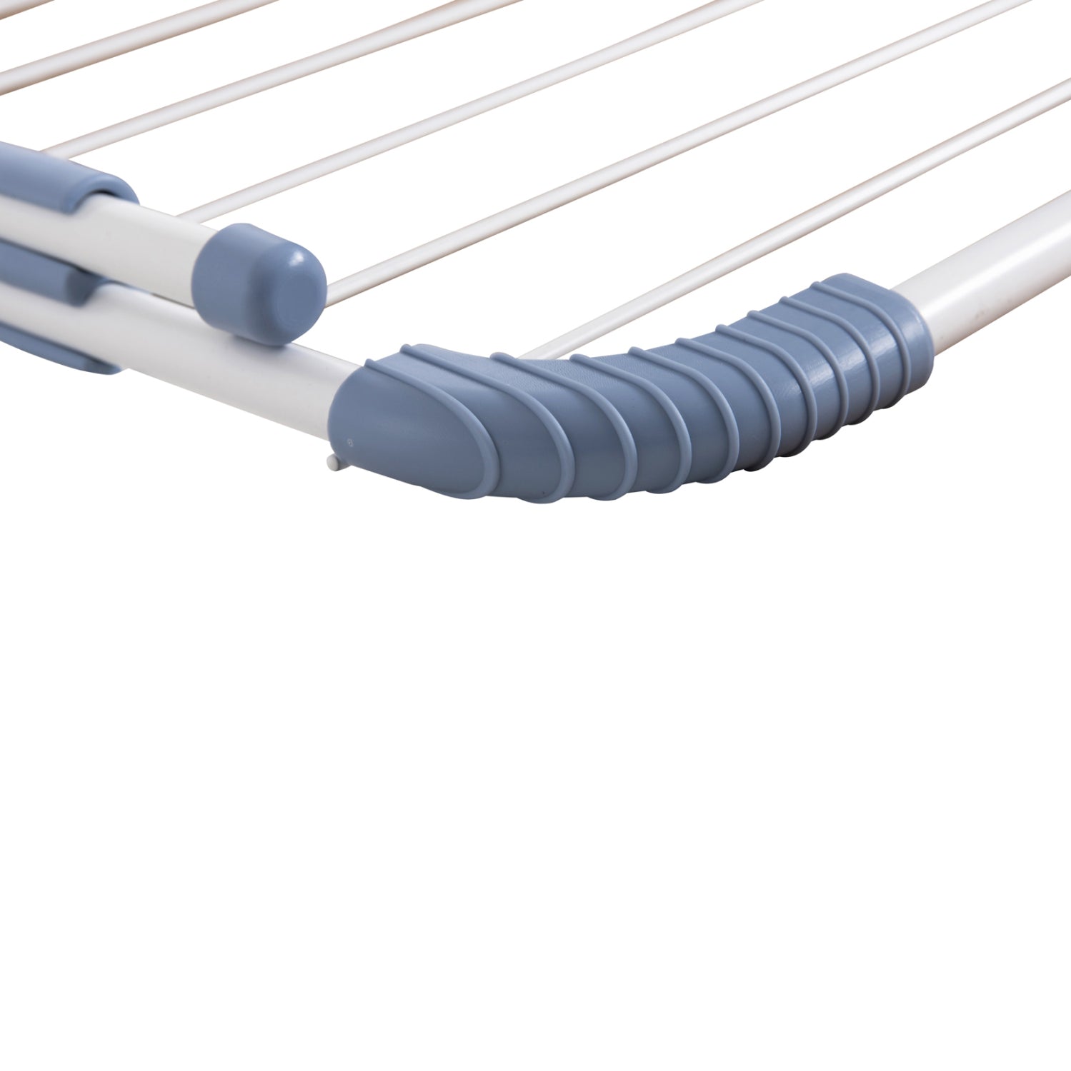 HANGING ALUMINUM DRYING RACK HM12166 WHITE-TOTAL HANGING LENGTH 10m--107x3x55cm.