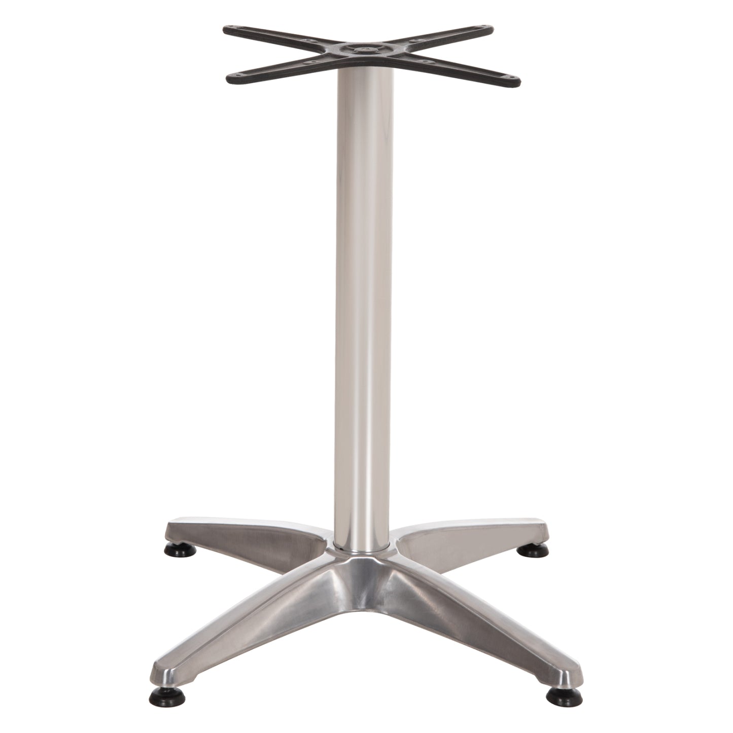 Aluminum Base 4legs 66x66x69cm with cross 45x45cm HM448.01 Chromed