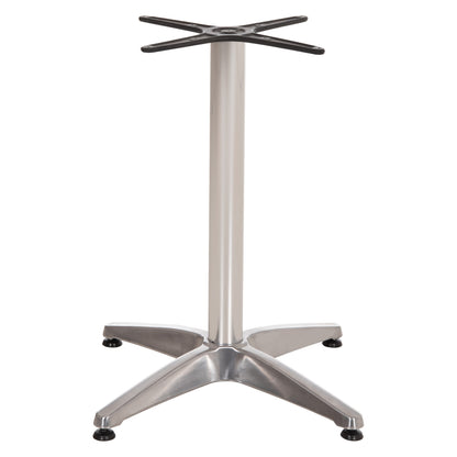 Aluminum Base 4legs 66x66x69cm with cross 45x45cm HM448.01 Chromed