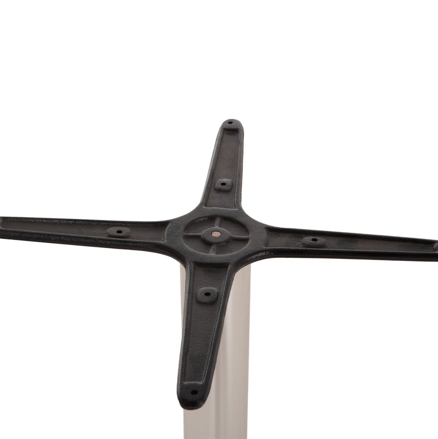 Aluminum Base 4legs 66x66x69cm with cross 45x45cm HM448.01 Chromed