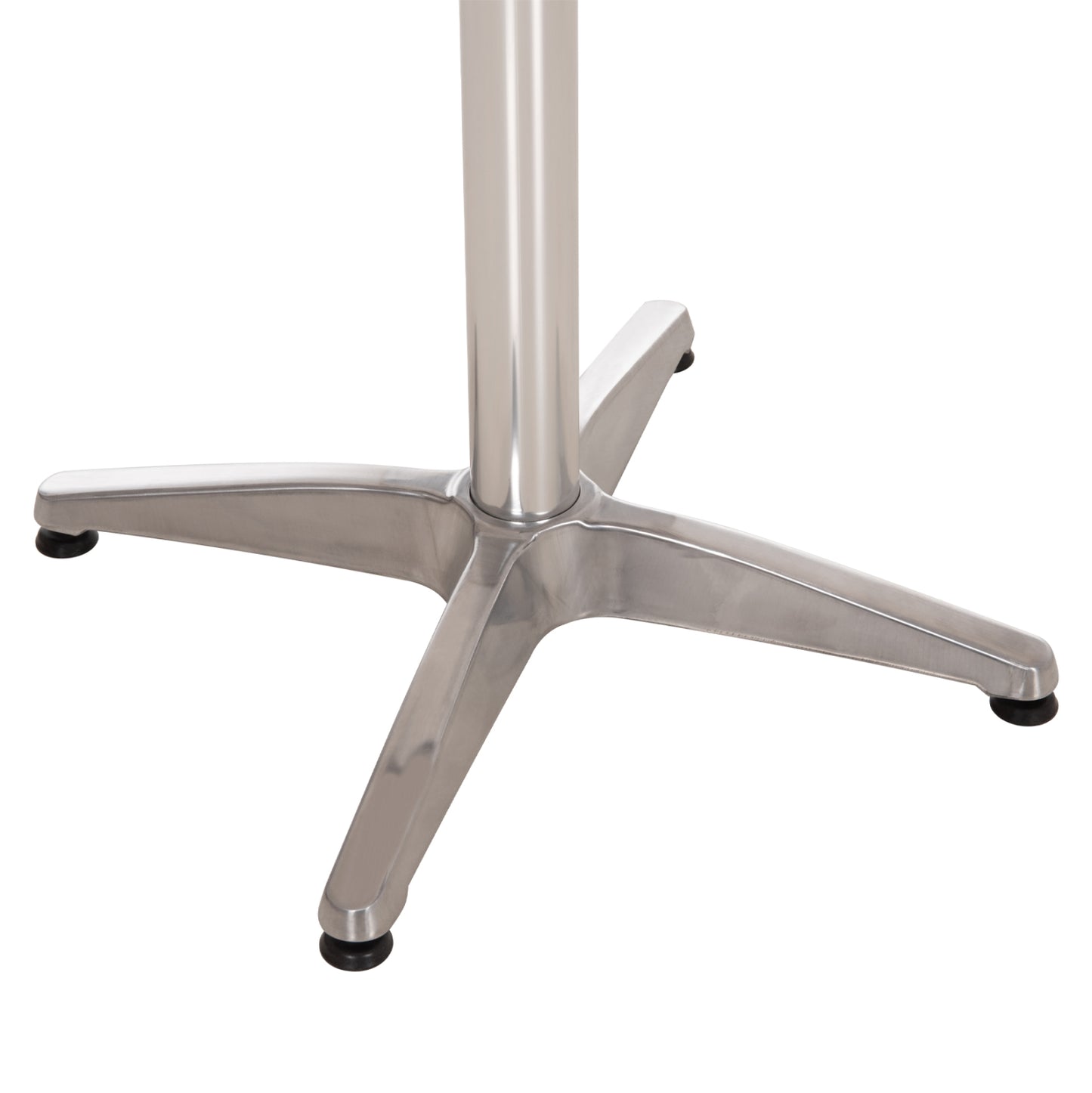 Aluminum Base 4legs 66x66x69cm with cross 45x45cm HM448.01 Chromed