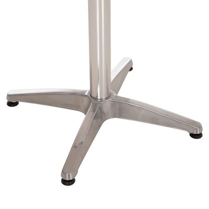 Aluminum Base 4legs 66x66x69cm with cross 45x45cm HM448.01 Chromed