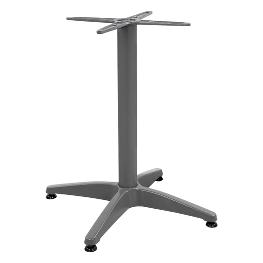 Aluminum Base 4legs 65x65x70cm with cross 48x48cm HM448.04 Grey