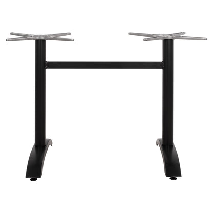 ALUMINUM Base 2 legs HM461.01 Blck Matte 78x60x73