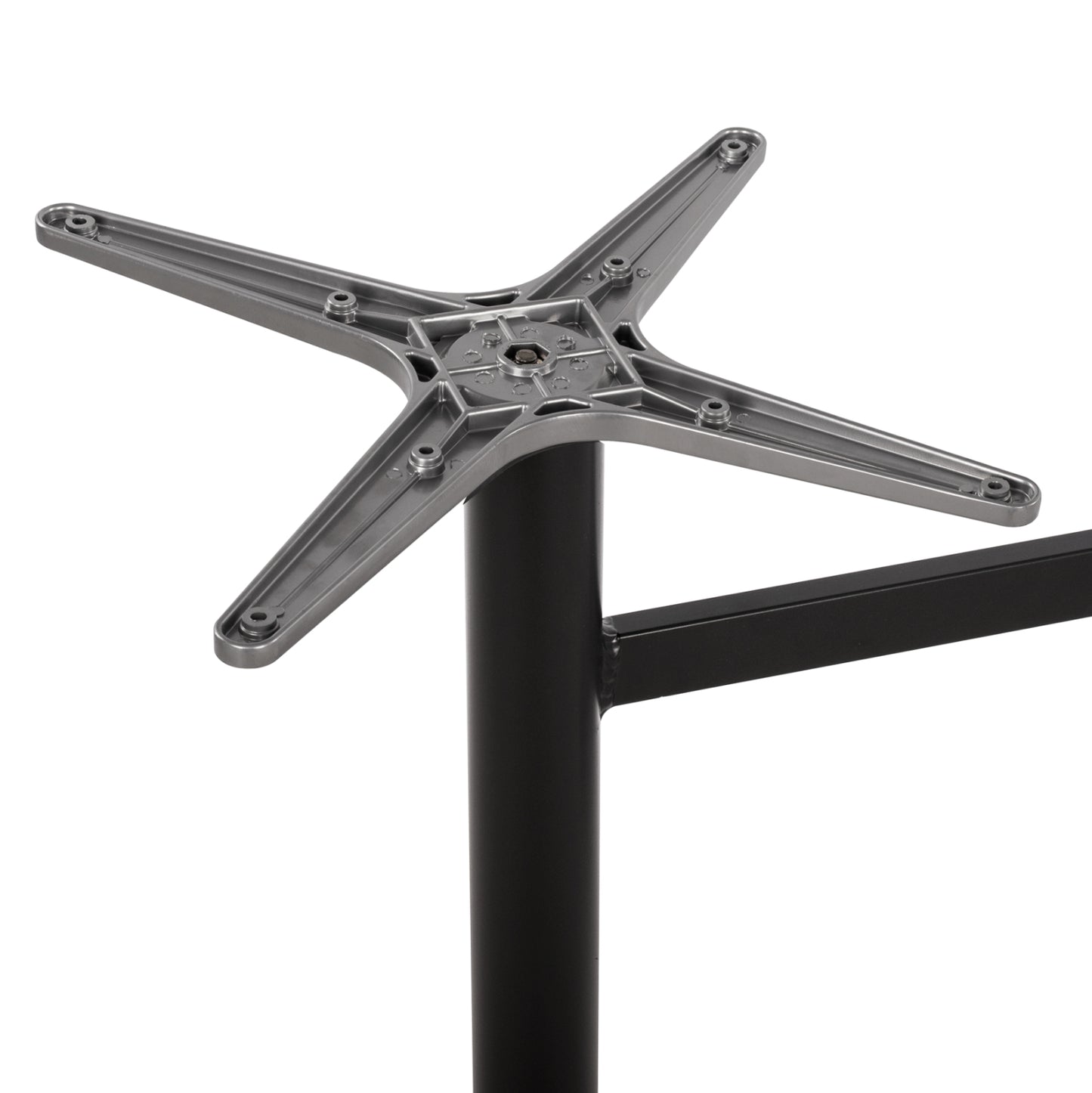 ALUMINUM Base 2 legs HM461.01 Blck Matte 78x60x73