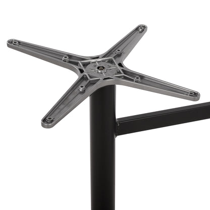 ALUMINUM Base 2 legs HM461.01 Blck Matte 78x60x73