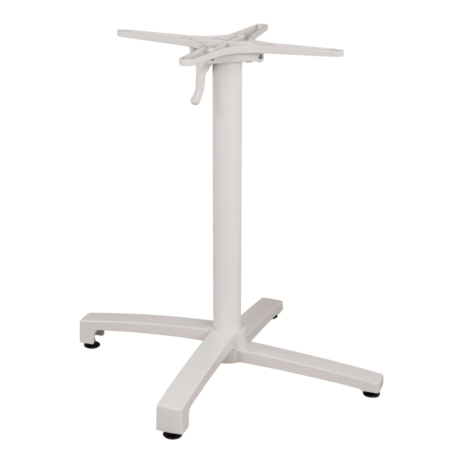 Aluminum Base Folding White matte 69x69x73cm with cross HM459.02