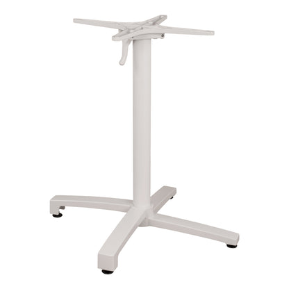 Aluminum Base Folding White matte 69x69x73cm with cross HM459.02