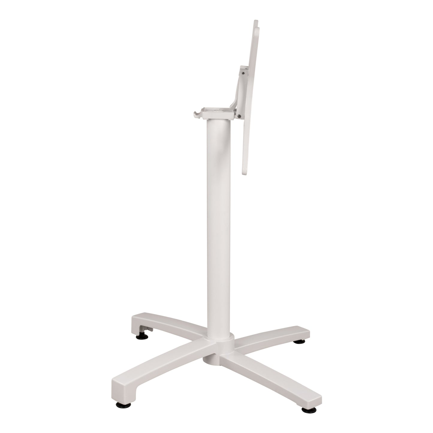 Aluminum Base Folding White matte 69x69x73cm with cross HM459.02