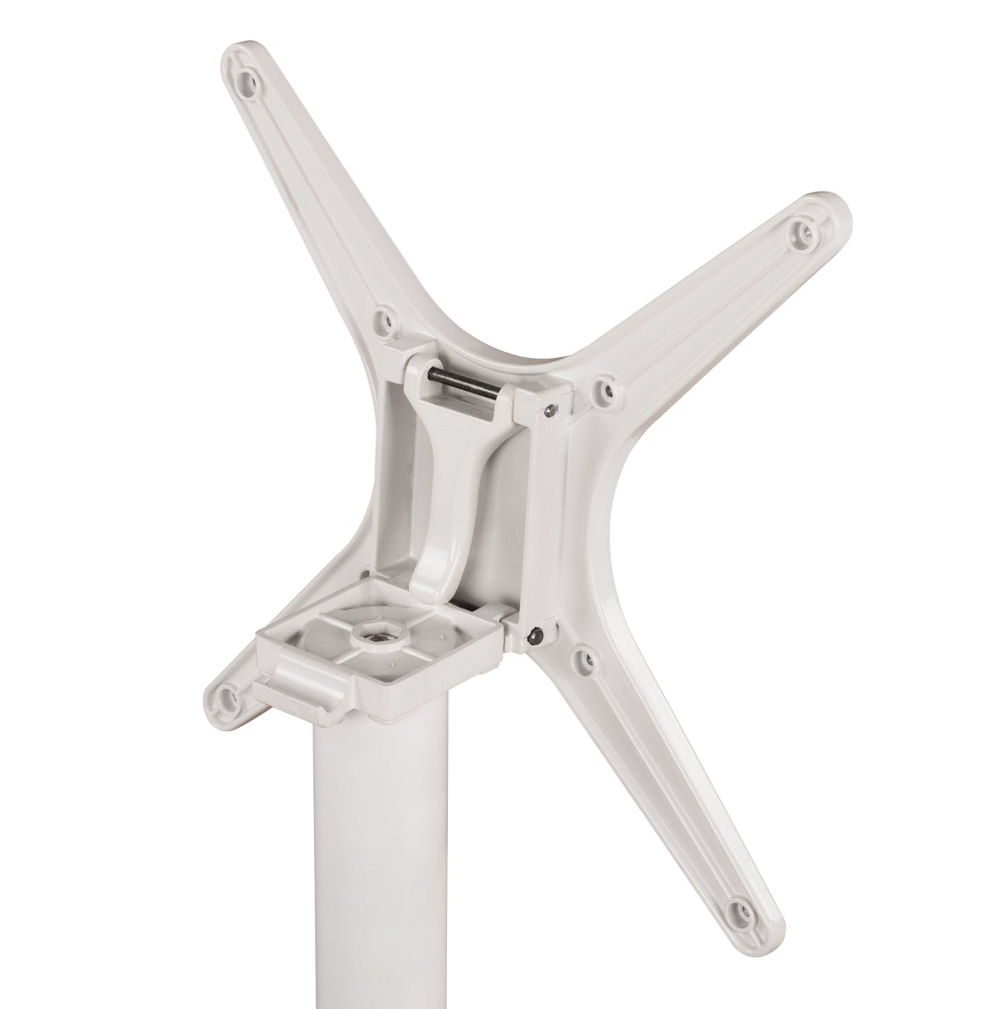 Aluminum Base Folding White matte 69x69x73cm with cross HM459.02