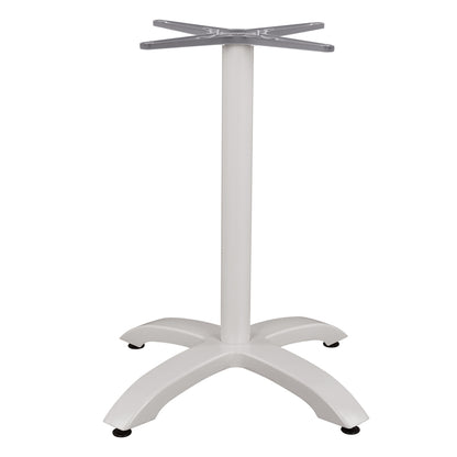 Aluminum Base HM460.02 White matte 66x66x72 with cross 48x48