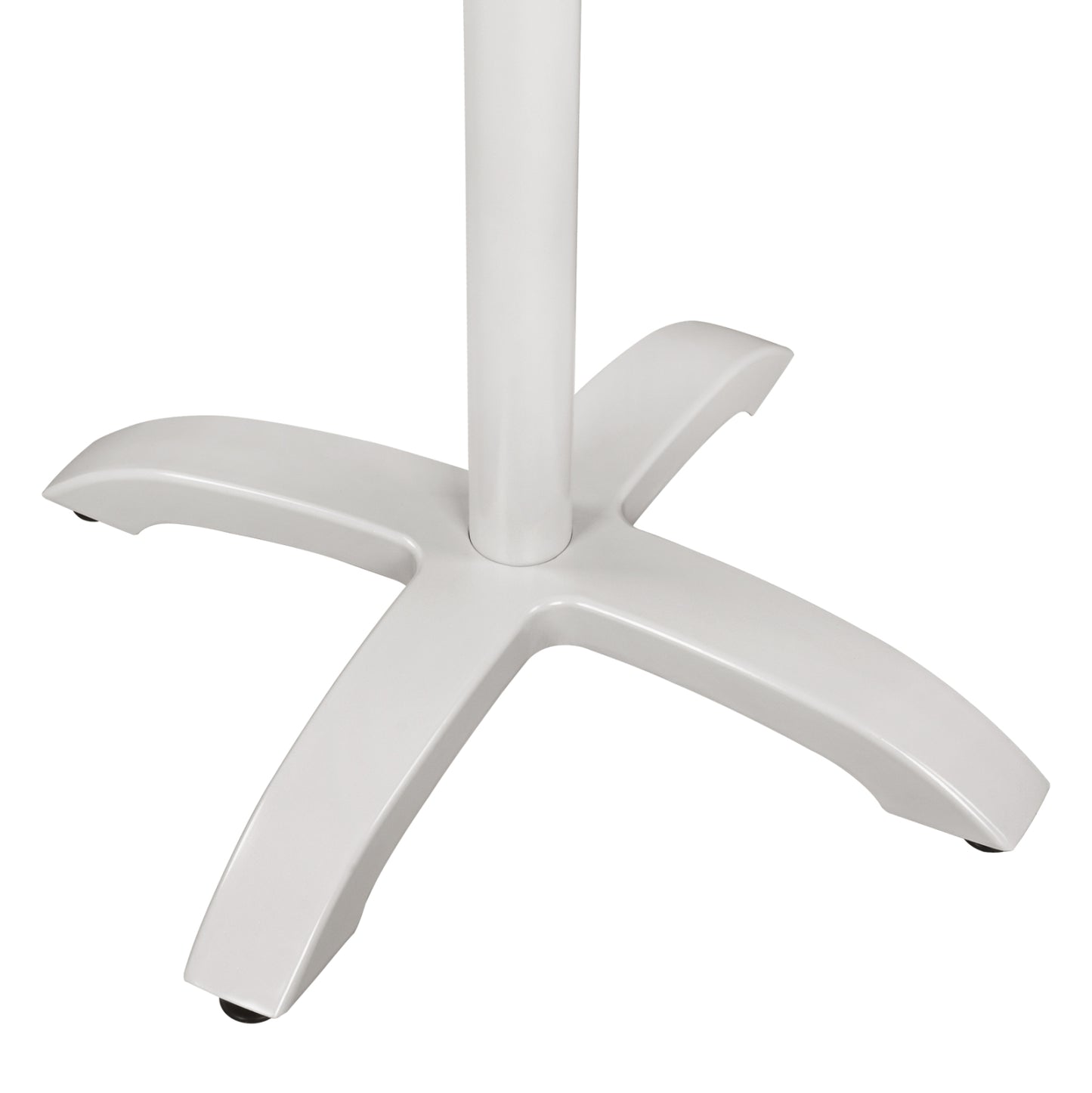Aluminum Base HM460.02 White matte 66x66x72 with cross 48x48