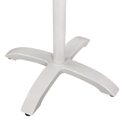 Aluminum Base HM460.02 White matte 66x66x72 with cross 48x48
