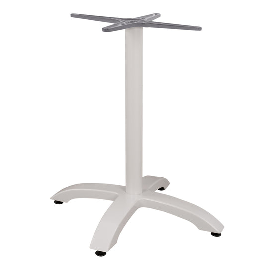 Aluminum Base HM460.02 White matte 66x66x72 with cross 48x48