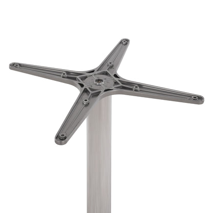 Aluminum Base HM460.03 Chromed 66x66x72H with cross 48x48