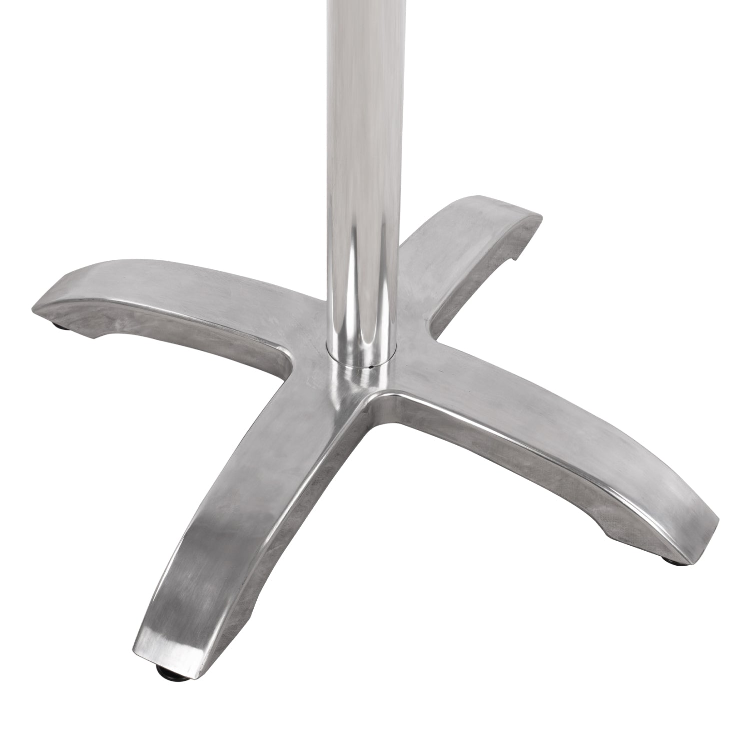 Aluminum Base HM460.03 Chromed 66x66x72H with cross 48x48