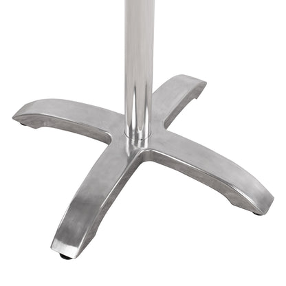 Aluminum Base HM460.03 Chromed 66x66x72H with cross 48x48