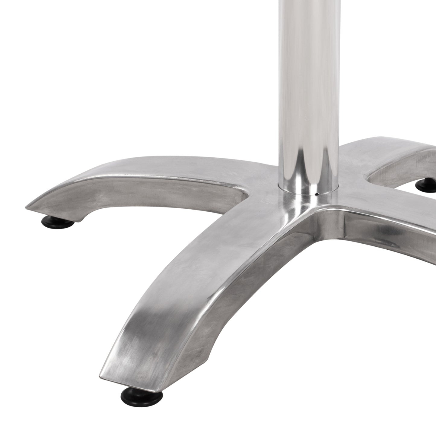 Aluminum Base HM460.03 Chromed 66x66x72H with cross 48x48