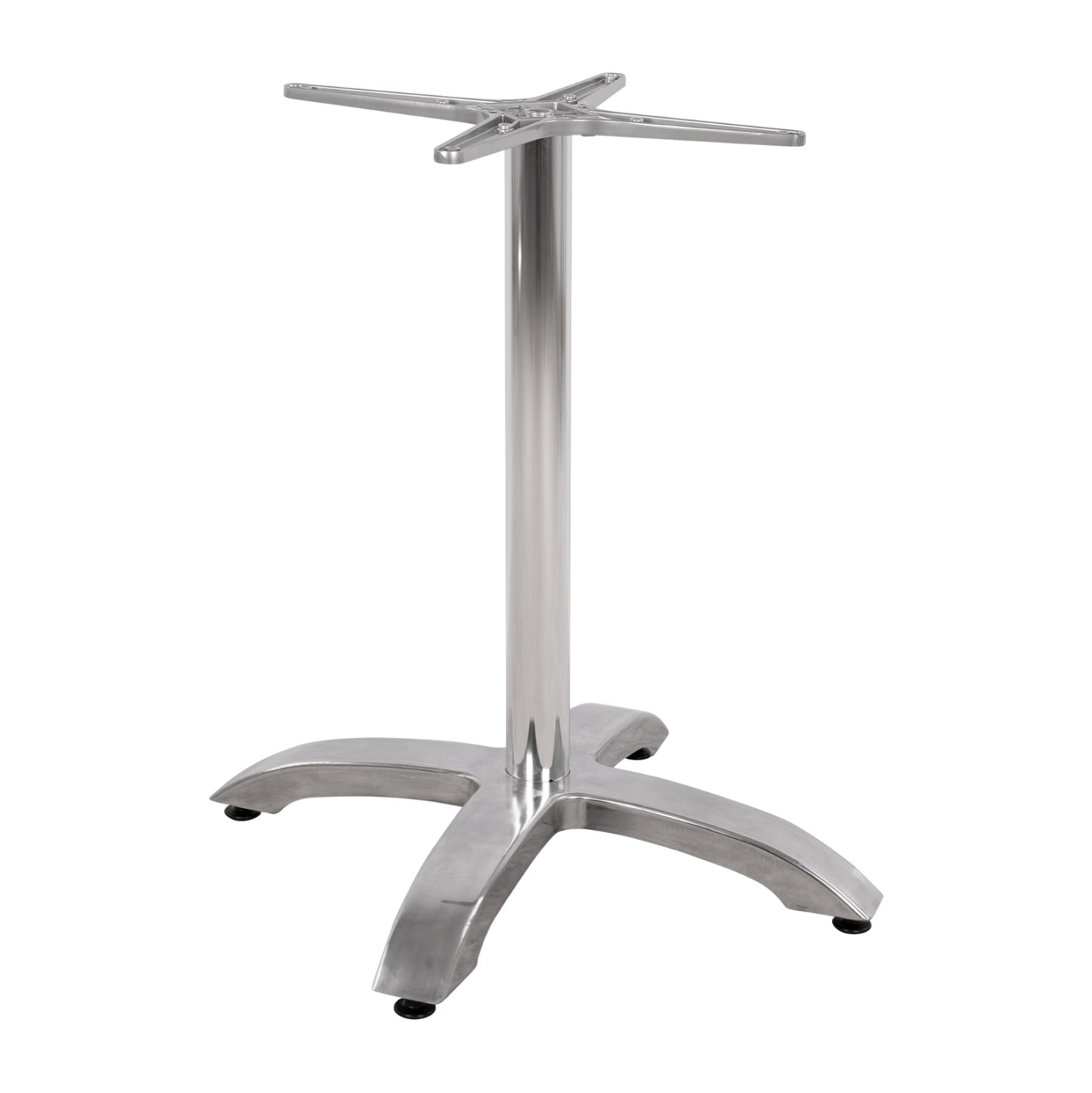 Aluminum Base HM460.03 Chromed 66x66x72H with cross 48x48