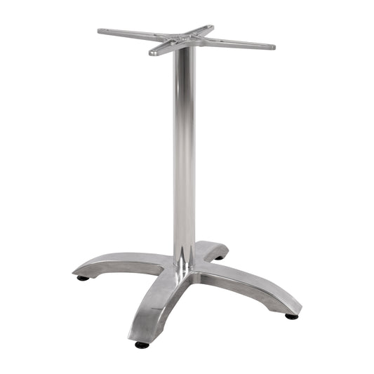 Aluminum Base HM460.03 Chromed 66x66x72H with cross 48x48