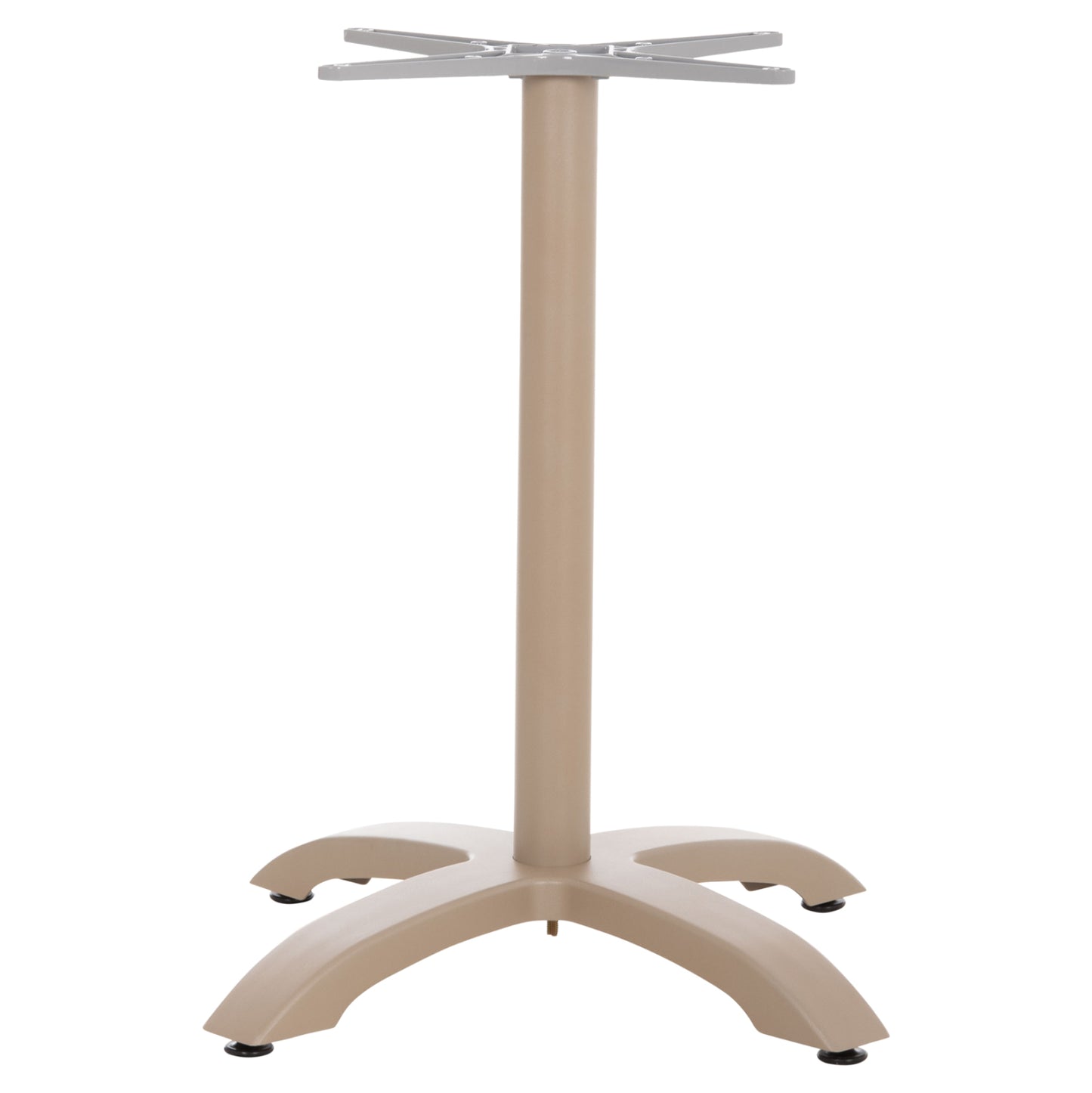 ALUMINUM TABLE BASE HM460.25 CAPPUCCINO MATTE 66x66x72Hcm. CROSS 48x48cm.