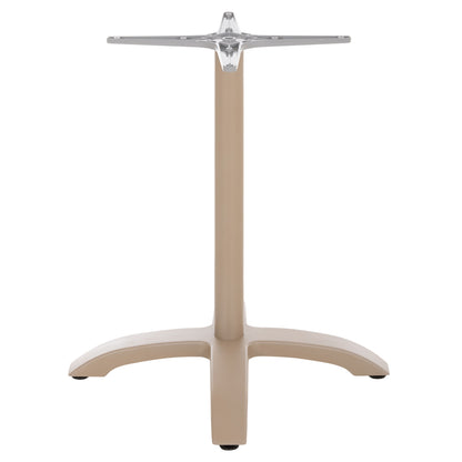 ALUMINUM TABLE BASE HM460.25 CAPPUCCINO MATTE 66x66x72Hcm. CROSS 48x48cm.