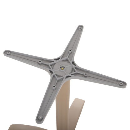 ALUMINUM TABLE BASE HM460.25 CAPPUCCINO MATTE 66x66x72Hcm. CROSS 48x48cm.