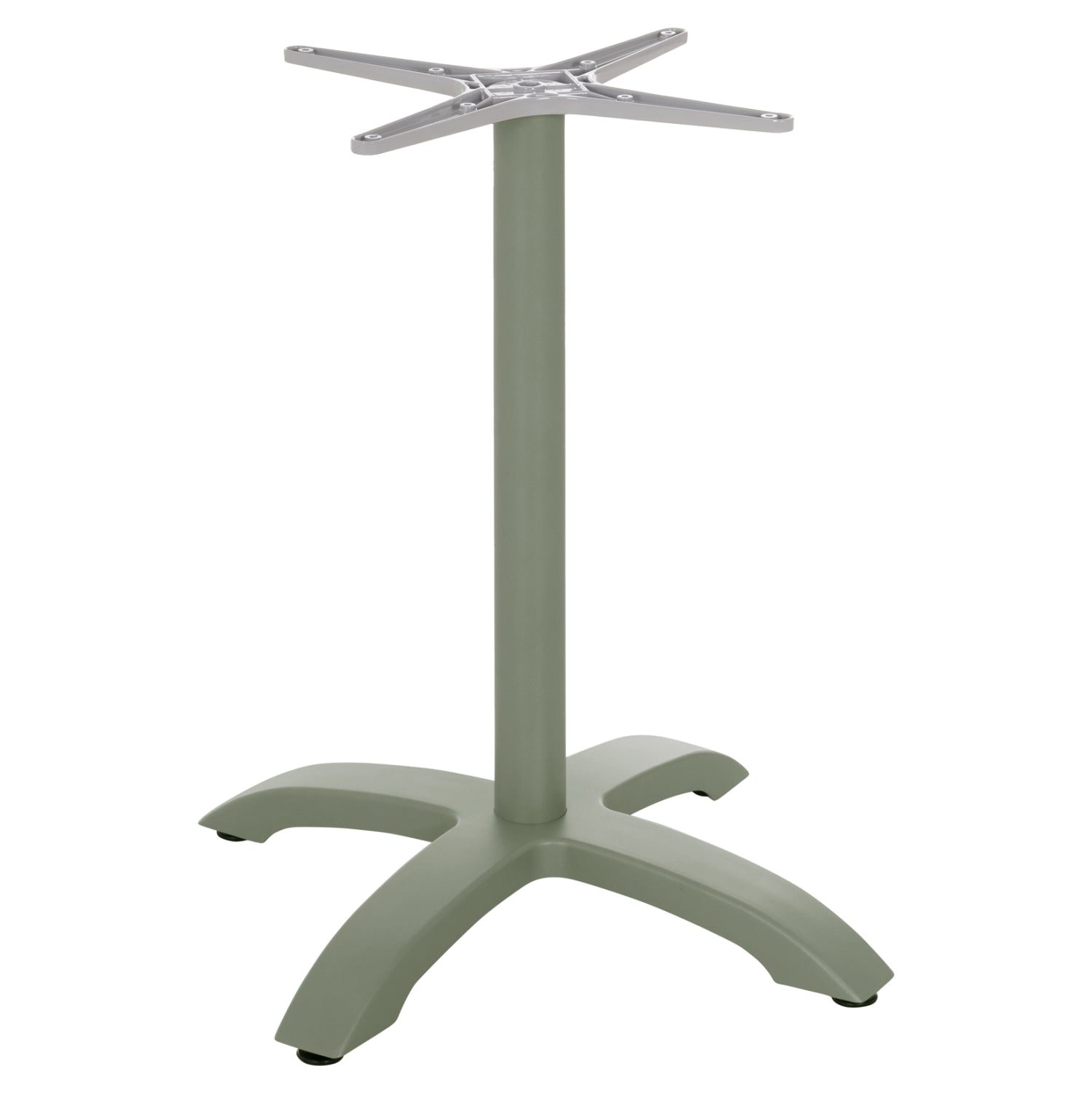 ALUMINUM TABLE BASE HM460.28 GREEN 66x66x72Hcm. CROSS 48x48cm.