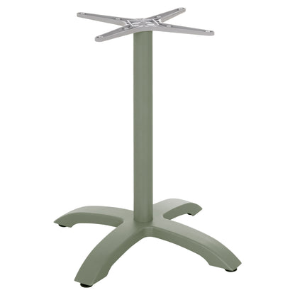 ALUMINUM TABLE BASE HM460.28 GREEN 66x66x72Hcm. CROSS 48x48cm.