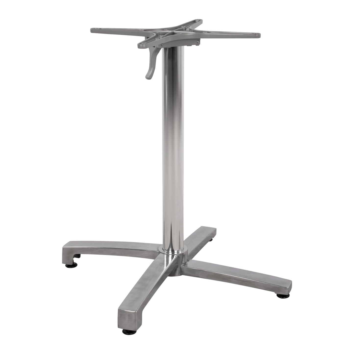 Aluminum base folding chromed 69x69x73cm with cross 48x48 HM459.03