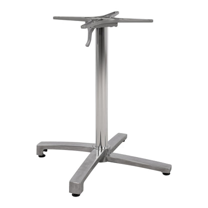 Aluminum base folding chromed 69x69x73cm with cross 48x48 HM459.03