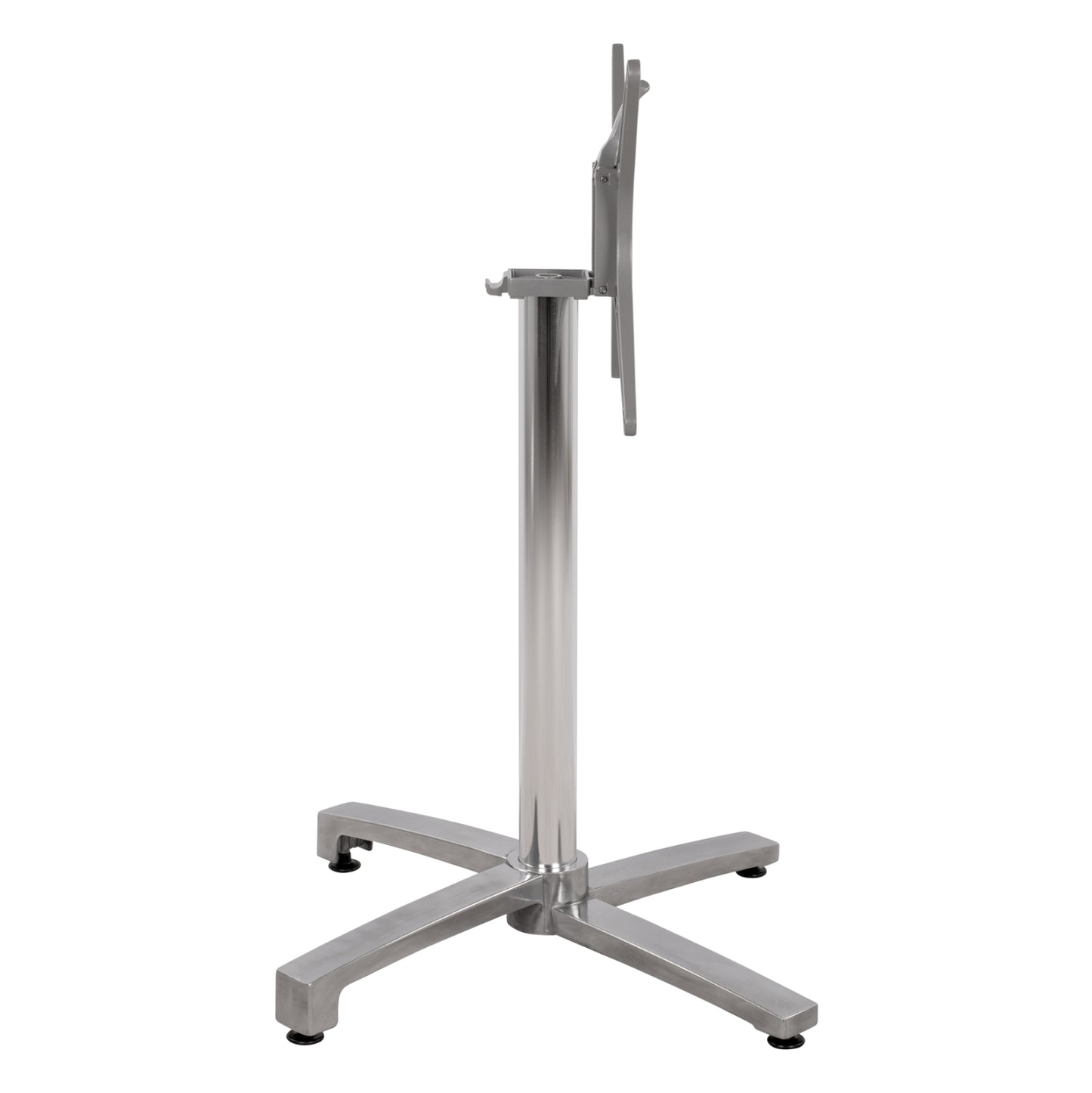 Aluminum base folding chromed 69x69x73cm with cross 48x48 HM459.03