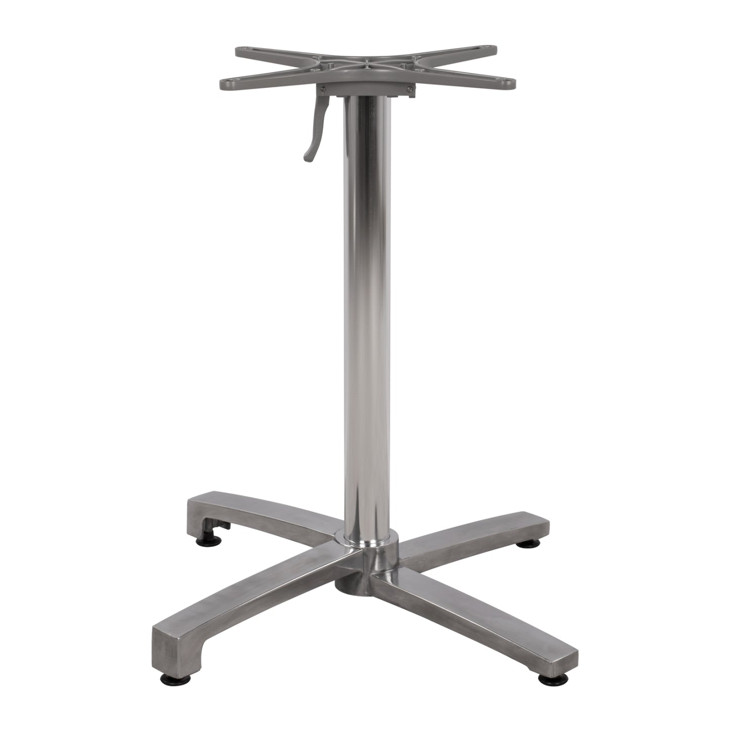 Aluminum base folding chromed 69x69x73cm with cross 48x48 HM459.03