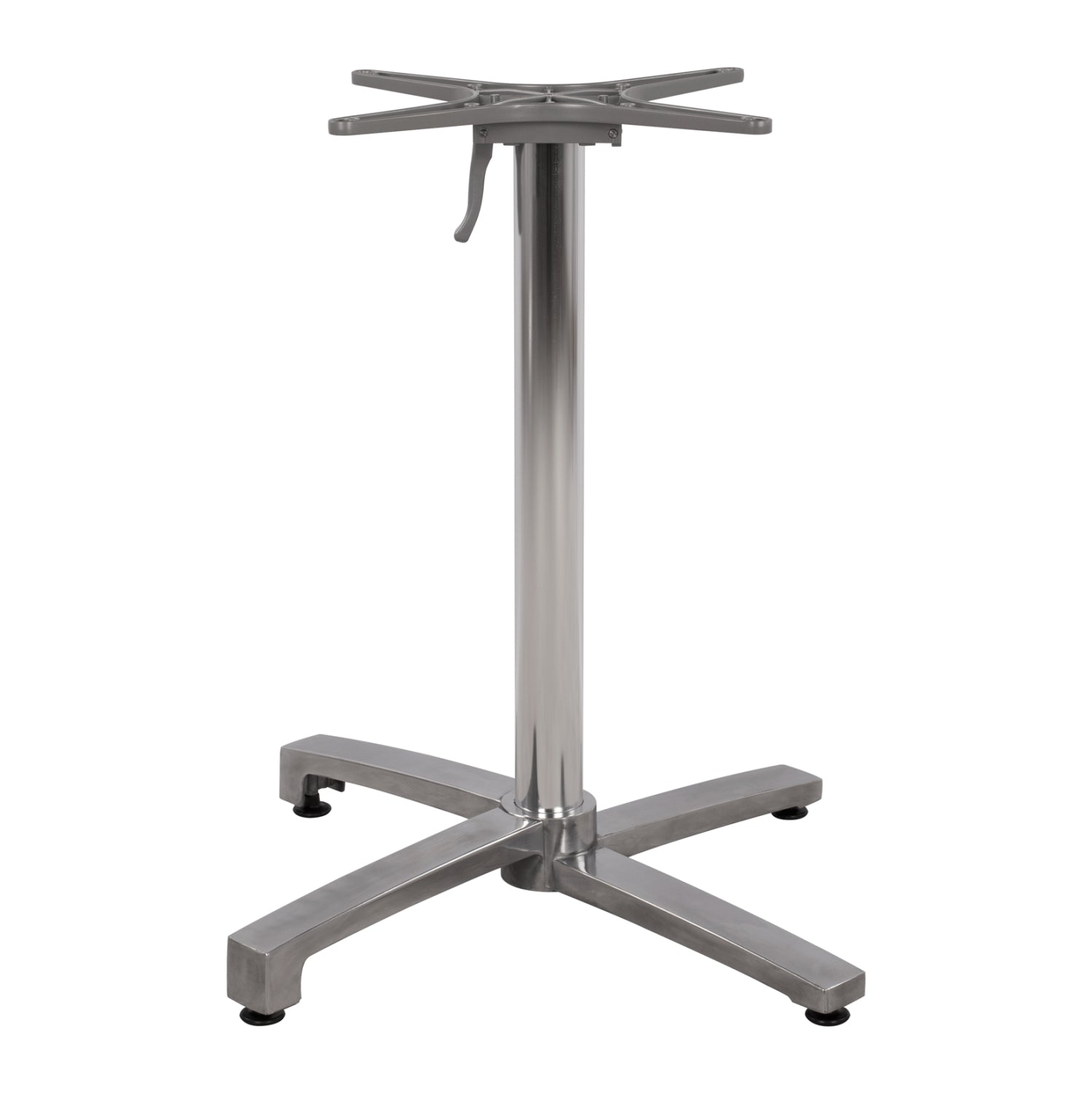 Aluminum base folding chromed 69x69x73cm with cross 48x48 HM459.03