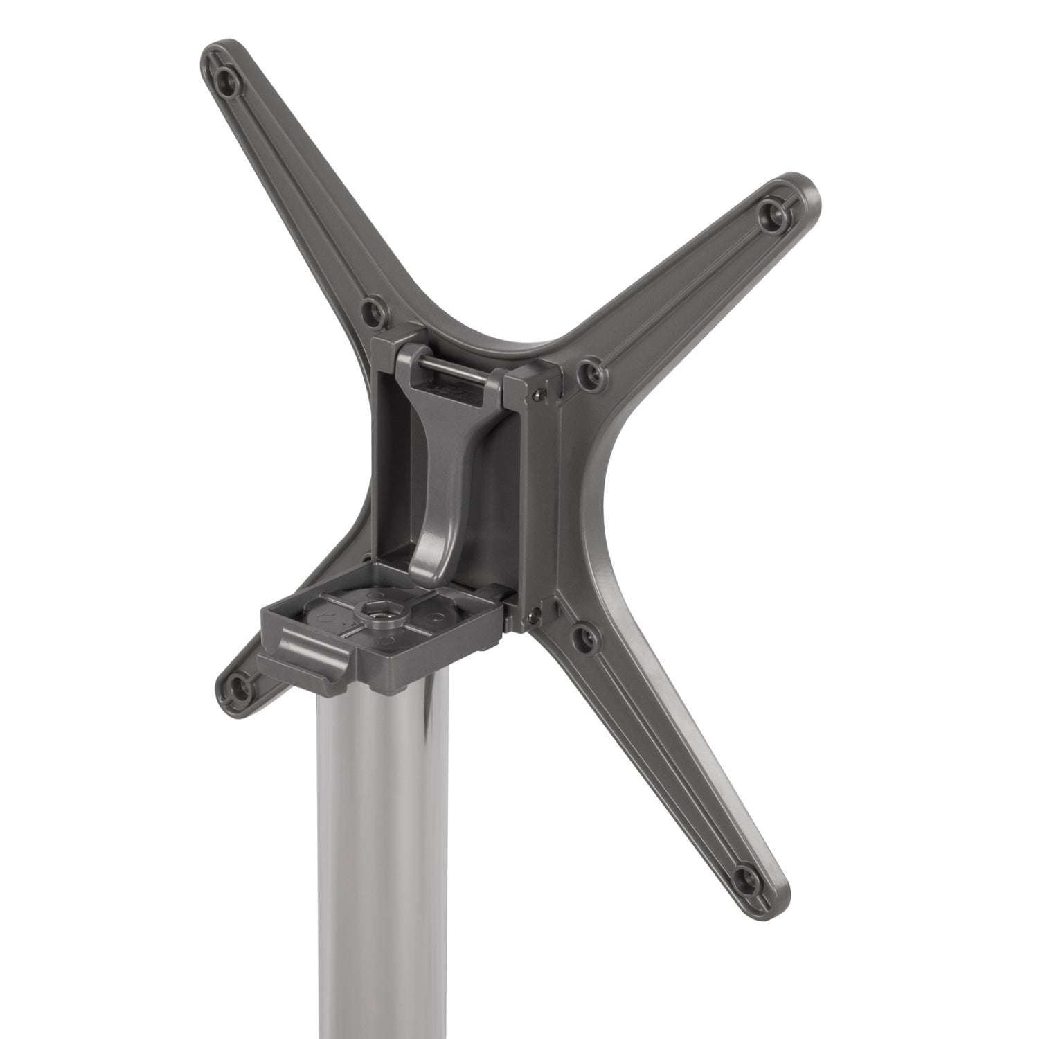 Aluminum base folding chromed 69x69x73cm with cross 48x48 HM459.03