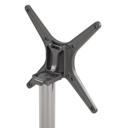 Aluminum base folding chromed 69x69x73cm with cross 48x48 HM459.03