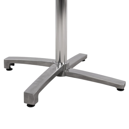 Aluminum base folding chromed 69x69x73cm with cross 48x48 HM459.03